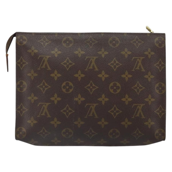 LOUIS VUITTON Monogram Poche Toilette 26 Pouch M47542 LV Auth 162065