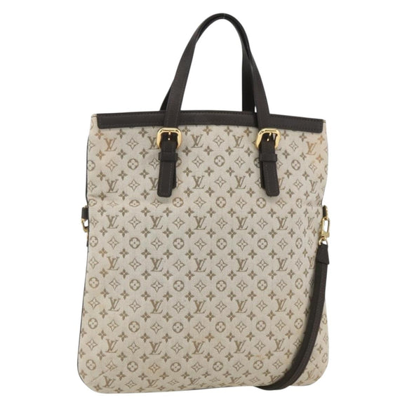 LOUIS VUITTON Monogram Mini Françoise Tote Bag 2Way Khaki M92209 LV Auth 162070