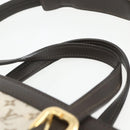 LOUIS VUITTON Monogram Mini Françoise Tote Bag 2Way Khaki M92209 LV Auth 162070-8