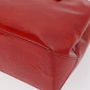 LOUIS VUITTON Monogram Vernis Reade PM Hand Bag Red Rouge M91088 LV Auth 162072-16
