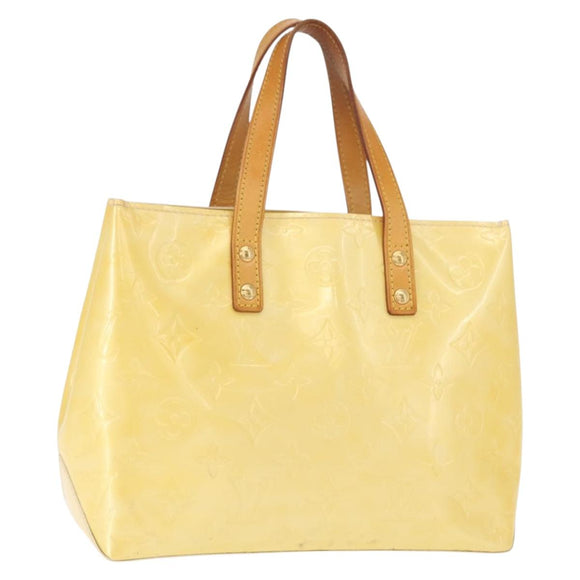 LOUIS VUITTON Monogram Vernis Reade PM Hand Bag Perle M91336 LV Auth 162075