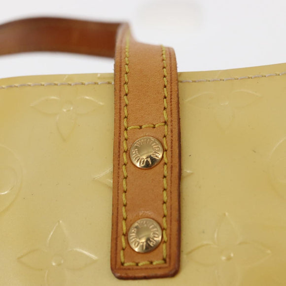 LOUIS VUITTON Monogram Vernis Reade PM Hand Bag Perle M91336 LV Auth 162075