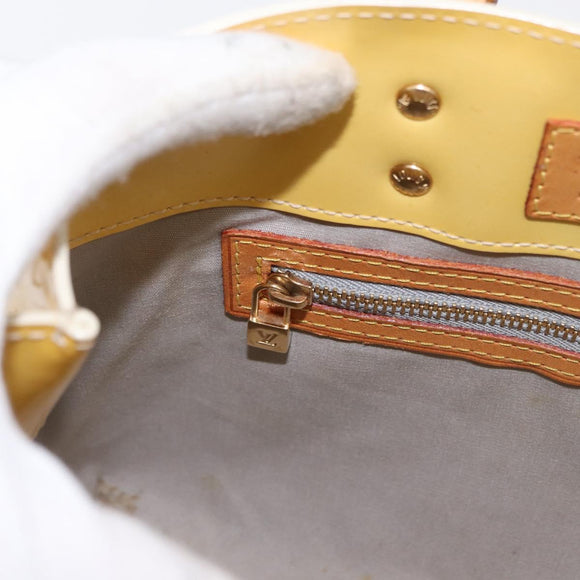 LOUIS VUITTON Monogram Vernis Reade PM Hand Bag Perle M91336 LV Auth 162075