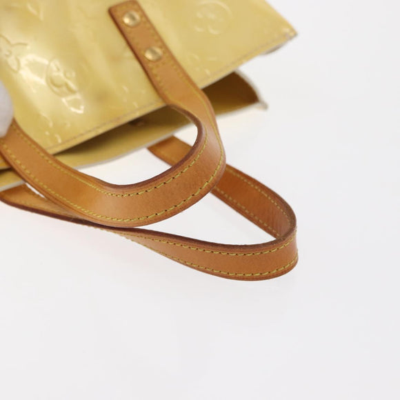 LOUIS VUITTON Monogram Vernis Reade PM Hand Bag Perle M91336 LV Auth 162075