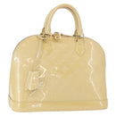 LOUIS VUITTON Monogram Vernis Alma PM Hand Bag Broncorail M91445 LV Auth 162076-1