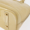 LOUIS VUITTON Monogram Vernis Alma PM Hand Bag Broncorail M91445 LV Auth 162076-12