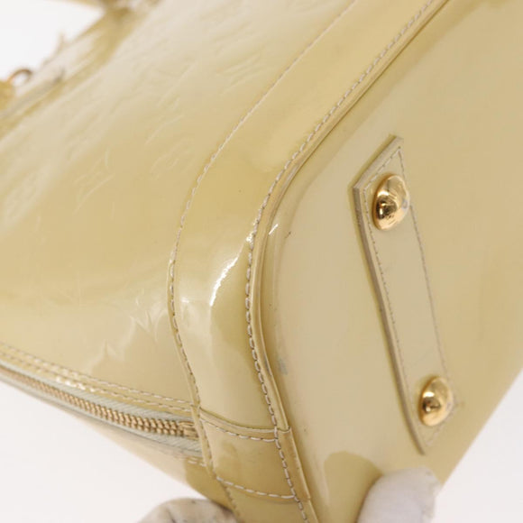 LOUIS VUITTON Monogram Vernis Alma PM Hand Bag Broncorail M91445 LV Auth 162076