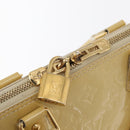 LOUIS VUITTON Monogram Vernis Alma PM Hand Bag Broncorail M91445 LV Auth 162076-18