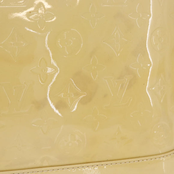 LOUIS VUITTON Monogram Vernis Alma PM Hand Bag Broncorail M91445 LV Auth 162076