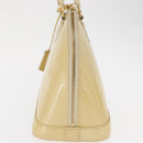 LOUIS VUITTON Monogram Vernis Alma PM Hand Bag Broncorail M91445 LV Auth 162076-5