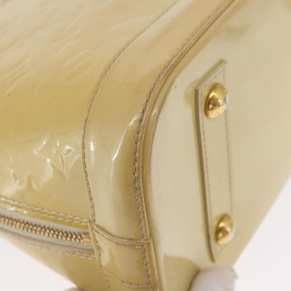 LOUIS VUITTON Monogram Vernis Alma PM Hand Bag Broncorail M91445 LV Auth 162077