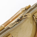 LOUIS VUITTON Monogram Vernis Alma PM Hand Bag Broncorail M91445 LV Auth 162077-18
