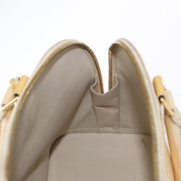 LOUIS VUITTON Monogram Vernis Alma PM Hand Bag Broncorail M91445 LV Auth 162077