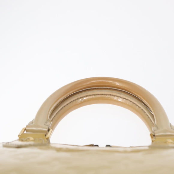 LOUIS VUITTON Monogram Vernis Alma PM Hand Bag Broncorail M91445 LV Auth 162077