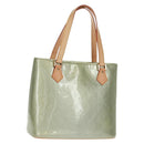 LOUIS VUITTON Monogram Vernis Houston Hand Bag Gris M91053 LV Auth 162078V-1