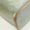 LOUIS VUITTON Monogram Vernis Houston Hand Bag Gris M91053 LV Auth 162078V-17