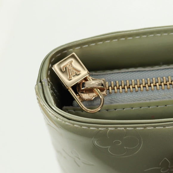 LOUIS VUITTON Monogram Vernis Houston Hand Bag Gris M91053 LV Auth 162078V