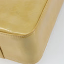 LOUIS VUITTON Monogram Vernis Columbus Tote Bag Beige M91023 LV Auth 162080-16