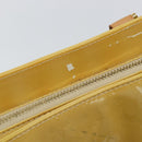 LOUIS VUITTON Monogram Vernis Columbus Tote Bag Beige M91023 LV Auth 162080-10