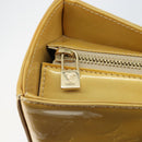 LOUIS VUITTON Monogram Vernis Columbus Tote Bag Beige M91023 LV Auth 162080-19