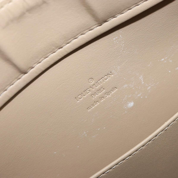 LOUIS VUITTON Monogram Vernis Columbus Tote Bag Beige M91023 LV Auth 162080