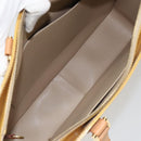 LOUIS VUITTON Monogram Vernis Columbus Tote Bag Beige M91023 LV Auth 162080-11