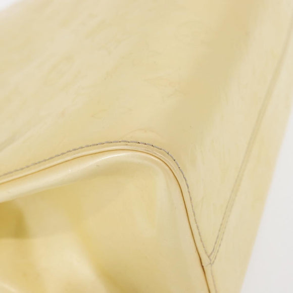 LOUIS VUITTON Monogram Vernis Maple Drive Hand Bag Perle M91378 LV Auth 162082