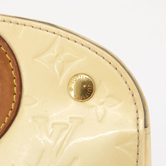 LOUIS VUITTON Monogram Vernis Maple Drive Hand Bag Perle M91378 LV Auth 162082