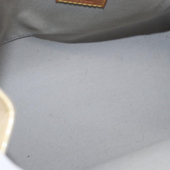 LOUIS VUITTON Monogram Vernis Maple Drive Hand Bag Perle M91378 LV Auth 162082