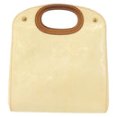 LOUIS VUITTON Monogram Vernis Maple Drive Hand Bag Perle M91378 LV Auth 162082-13