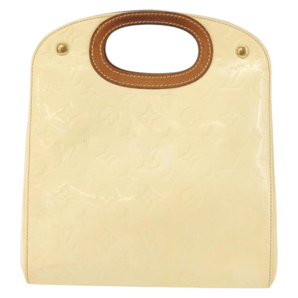 LOUIS VUITTON Monogram Vernis Maple Drive Hand Bag Perle M91378 LV Auth 162082