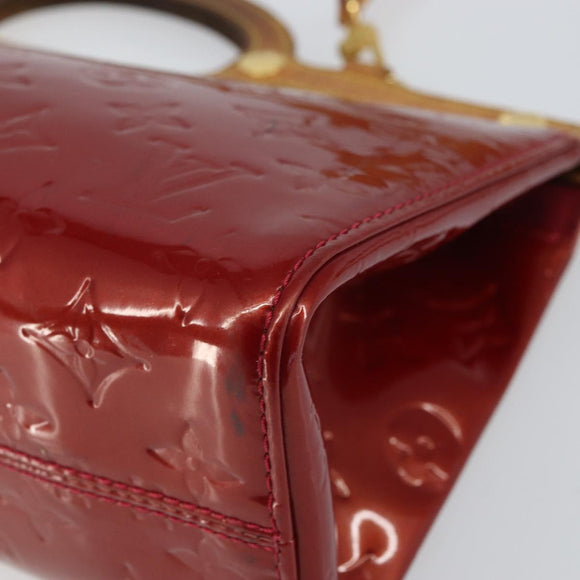 LOUIS VUITTON Vernis Roxbury Drive Bag 2way Pomme D'amour M91987 LV Auth 162085