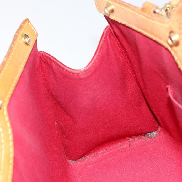 LOUIS VUITTON Vernis Roxbury Drive Bag 2way Pomme D'amour M91987 LV Auth 162085