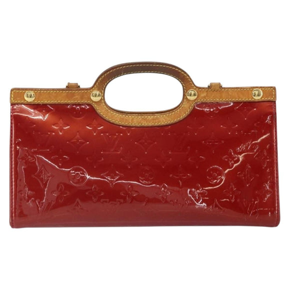 LOUIS VUITTON Vernis Roxbury Drive Bag 2way Pomme D'amour M91987 LV Auth 162085