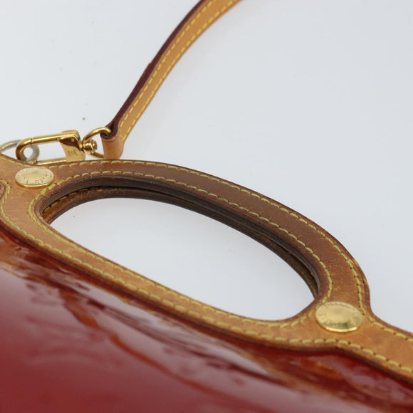 LOUIS VUITTON Vernis Roxbury Drive Tasche 2-Wege Pomme D'amour M91987 LV Auth 162085
