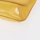 LOUIS VUITTON Monogram Vernis Thompson Street Bag Lime Yellow M91071 Auth 162087-14