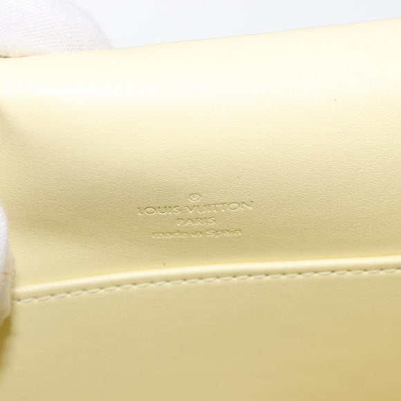 LOUIS VUITTON Monogram Vernis Thompson Street Bag Lime Yellow M91071 Auth 162087
