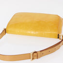 LOUIS VUITTON Monogram Vernis Thompson Street Bag Lime Yellow M91071 Auth 162087-6