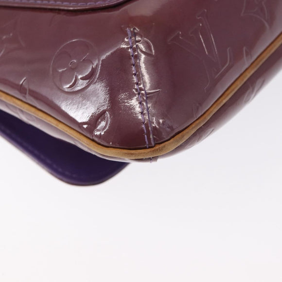 LOUIS VUITTON Vernis Thompson Street Bag Purple Viole M91095 Auth 162088