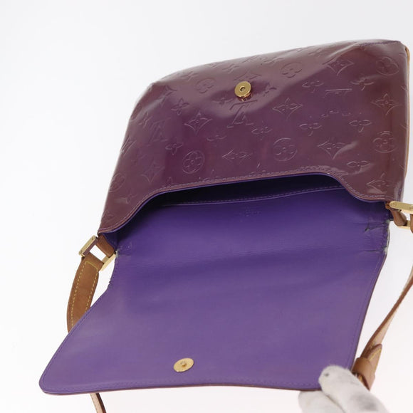 LOUIS VUITTON Vernis Thompson Street Bag Purple Viole M91095 Auth 162088