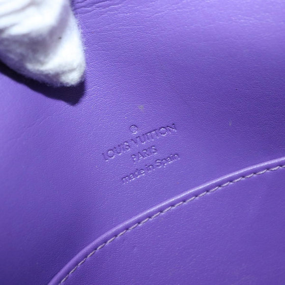 LOUIS VUITTON Vernis Thompson Street Bag Purple Viole M91095 Auth 162088