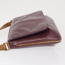 LOUIS VUITTON Vernis Thompson Street Bag Purple Viole M91095 Auth 162088-4
