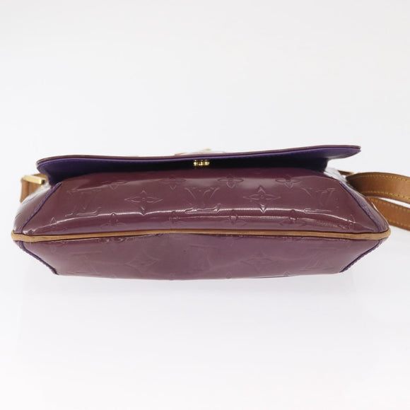 LOUIS VUITTON Vernis Thompson Street Bag Purple Viole M91095 Auth 162088