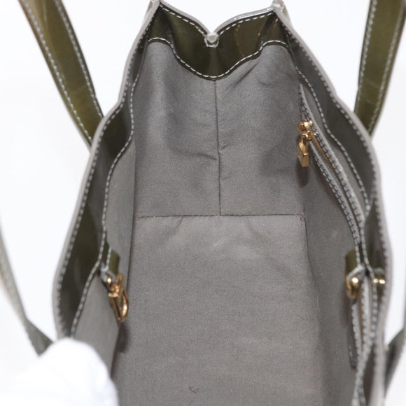 LOUIS VUITTON Monogram Vernis Wilshire PM Bag Gris Art Deco M91627 Auth 162090