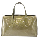 LOUIS VUITTON Monogram Vernis Wilshire PM Bag Gris Art Deco M91627 Auth 162090-13
