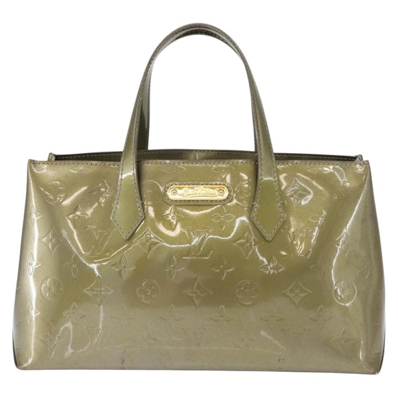 LOUIS VUITTON Monogram Vernis Wilshire PM Bag Gris Art Deco M91627 Auth 162090