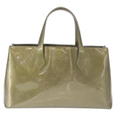 LOUIS VUITTON Monogram Vernis Wilshire PM Bag Gris Art Deco M91627 Auth 162090-2