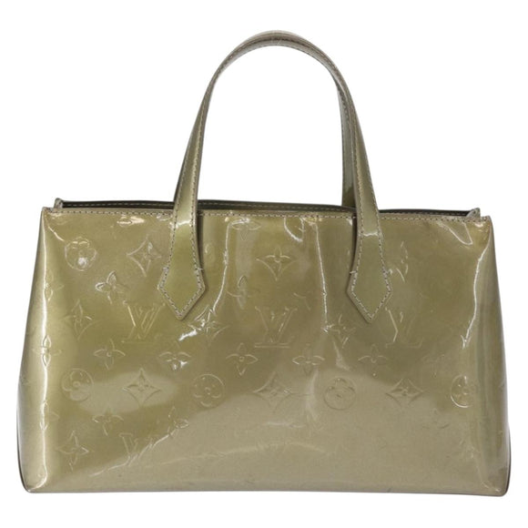 LOUIS VUITTON Monogram Vernis Wilshire PM Bag Gris Art Deco M91627 Auth 162090