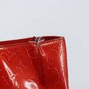 LOUIS VUITTON Monogram Vernis Reade MM Hand Bag Red Rouge M91086 LV Auth 162092-18