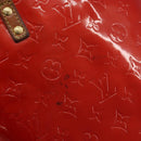 LOUIS VUITTON Monogram Vernis Reade MM Hand Bag Red Rouge M91086 LV Auth 162092-10